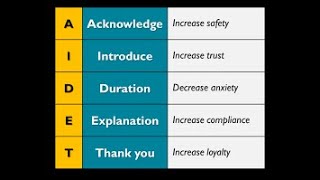 AIDET PATIENT COMMUNICATION IN PHLEBOTOMY