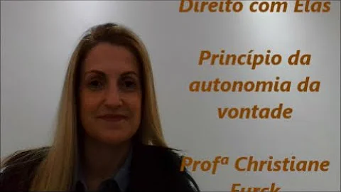 Qual o conceito de princípio da autonomia da vontade?