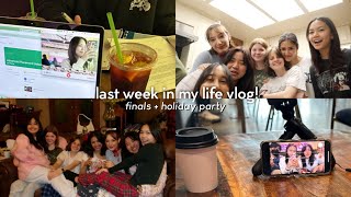 WEEK IN MY LIFE VLOG! (Last Vlog of 2023) Finals + Holiday Party 🎁 🎉