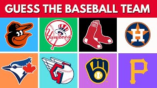 Guess the Baseball Teams by Logos | Baseball Logo Quiz | Major League Baseball Quiz