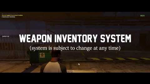 RAGE-RP.com | Weapon Inventory System Showcase