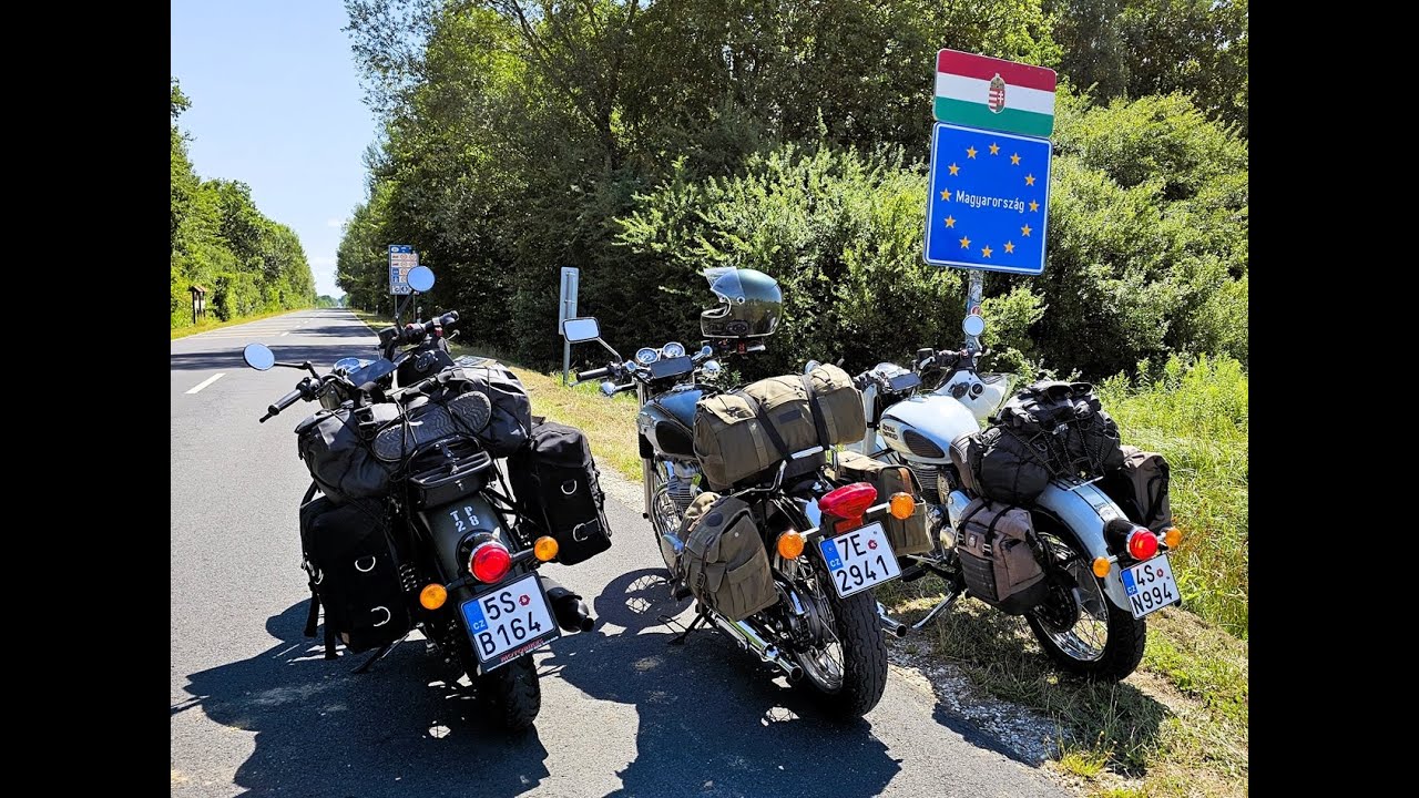 2x Royal Enfield + Kawasaki - Balaton, Koper ... 2025 