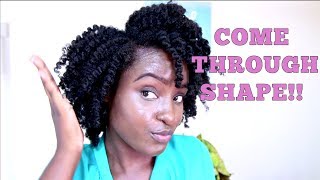 Watch Me Blowdry Trim And Style My 4b 4c Natural Hair How To