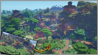 Let’s Transform a Minecraft Savanna Village [Minecraft Timelapse]