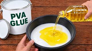 Mix WHITE PVA GLUE with COOKING OIL and see what no one told you 😱! Amazing Idea!