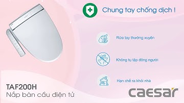 CAESAR TAF200H - Nắp bồn cầu rửa điện tử thông minh - VUATHIETBI.COM