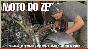 Construindo uma moto do ZERO!! Paralama móvel e upgrade na suspensão!! COMPLETO