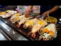            grilled giant lobster and prawn  thailand street food