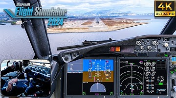 Flight Simulator 2024 | Full REALISTIC Flight Experience | Approach into NICE LFMN | iFly 737 MAX 4K