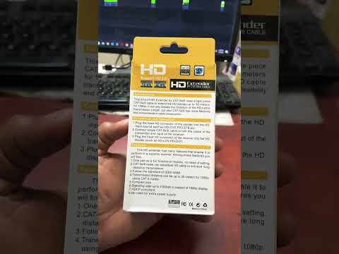 HDMI Extender for Cat 6 to HDMT port for 30Mtr HD #bigbrocctv #youtubeshorts #shorts #hdmi #cat6