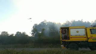 Vab Limite -   Sgancio acqua da elicottero, incendio boschivo