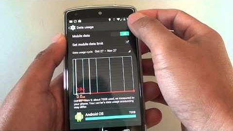 Google Nexus 5: How to Enable / Disable Restrict Background Data