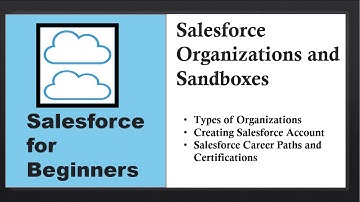 Salesforce For Beginners:Salesforce Organizations And Sandboxes