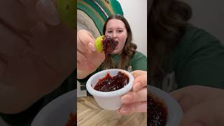 ⭐️FOOD REVIEW⭐️ Persian sour plums #mukbang #asmr #foodreview #persianfood #sourplums #shorts