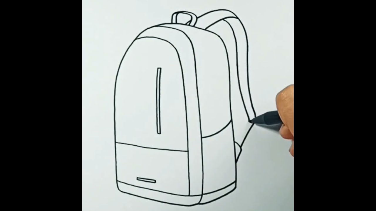 How to Draw a Cute Backpack for Kids