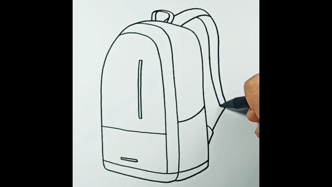 How to Draw Travel Bag Easy (Everyday Objects) Step by Step |  DrawingTutorials101.com