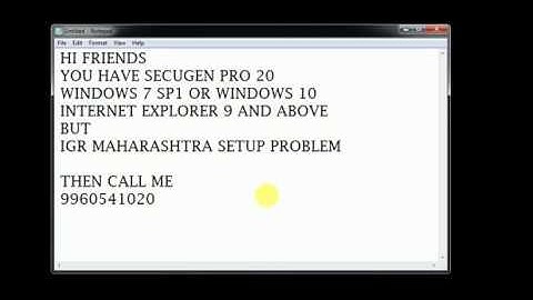 SecuGen PRO 20 - Bio-Metric Device - RD Service Settings