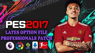 PES 2017 | New Option File For Professionals Patch