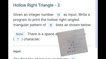 Hollow right triangle in python||ccbp||nxtwave||Right angle triangle in telugu