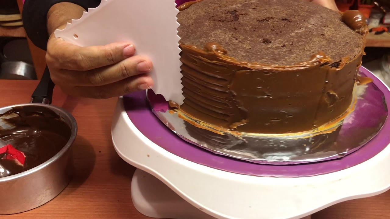 Ganache de Chocolate, con decoración super fácil de cake