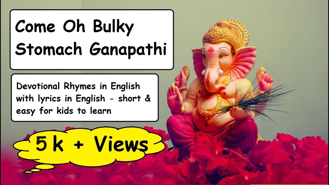 Come Ho Bulky Stomach Ganapathi