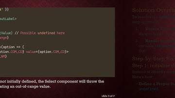 Resolving the undefined Value Issue in React Material-UI Select Component
