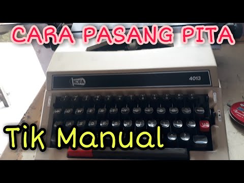 Video: Cara Mengisi Bahan Bakar Mesin Tik Manual