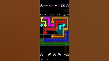 How To Solve Flow Free 8x8 Mania Level 40 Medium Board Walk Through Solution Walkthrough