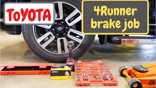 how to change front brake pad on Toyota 4runner