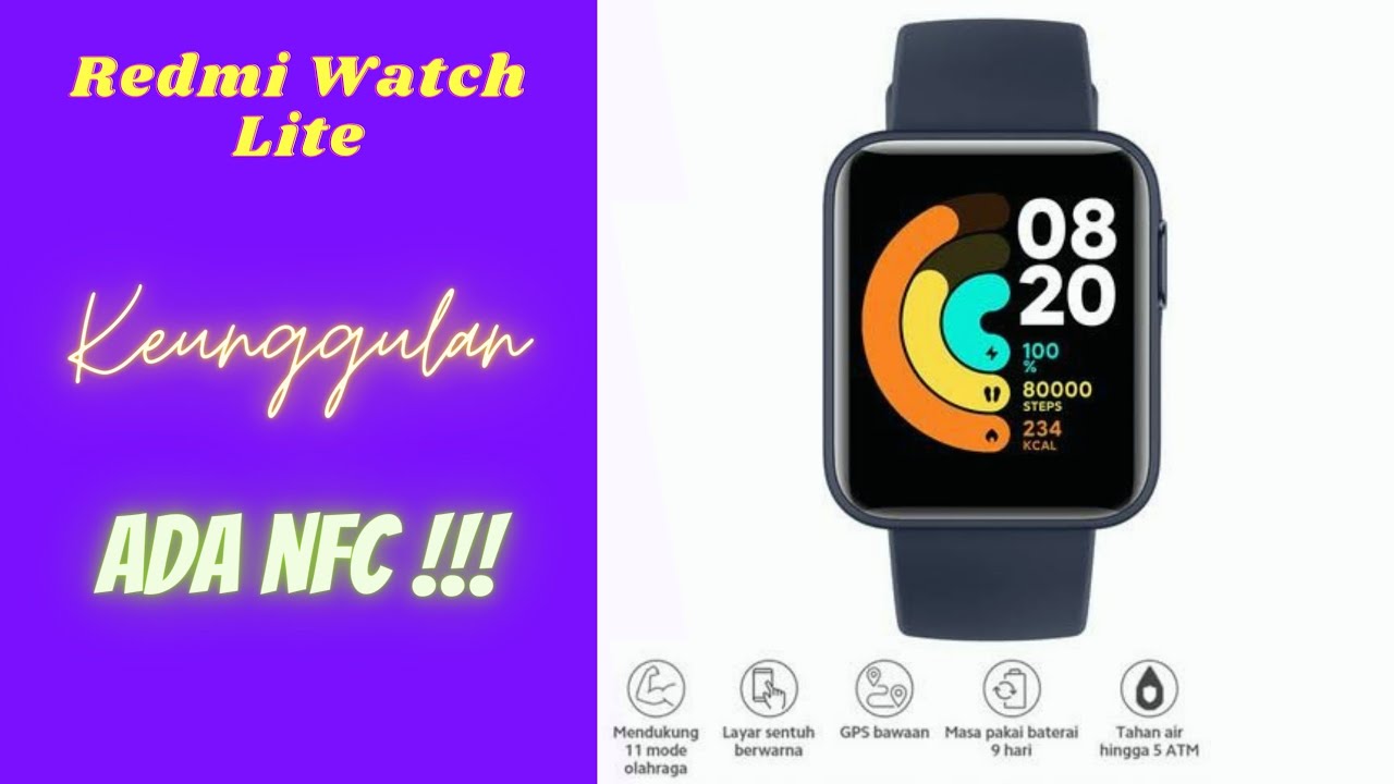 Review Smart Watch Redmi Mi Watch Lite "China Version" Keunggulan NFC !!!