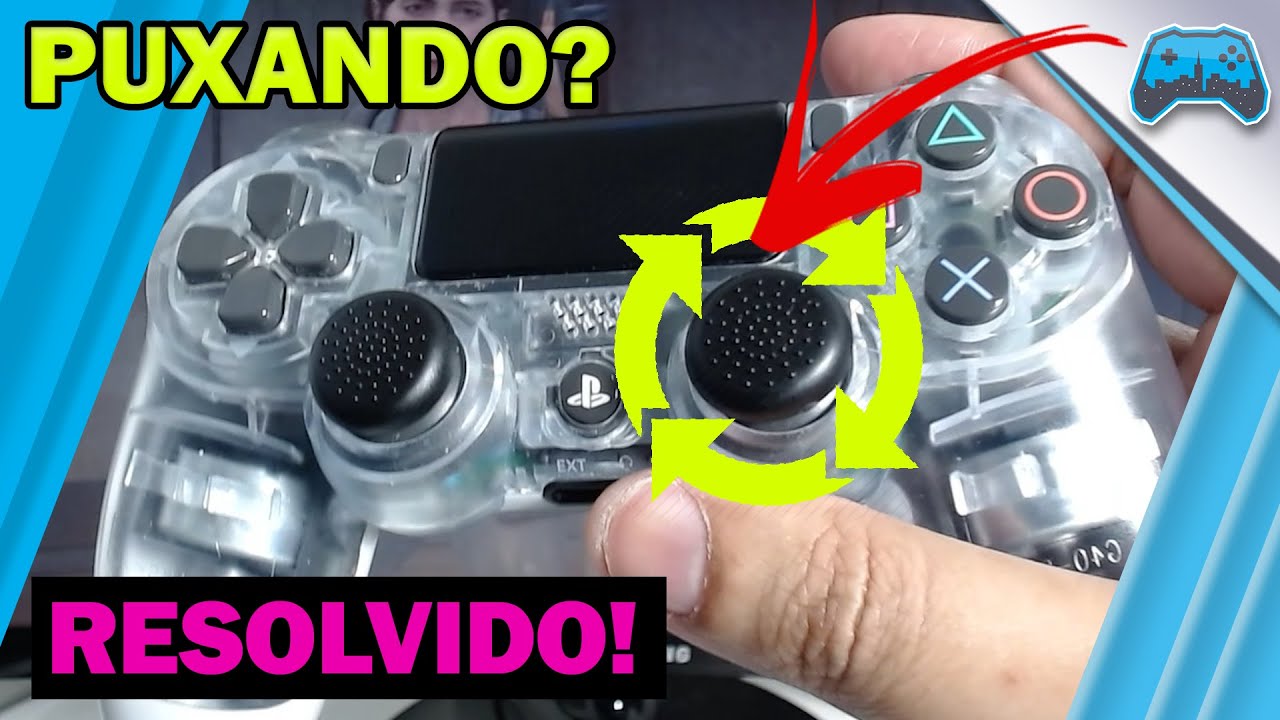 CONTROLE PS4 ANALÓGICO MEXENDO SOZINHO -  PUXANDO SOZINHO RESOLVENDO O PROBLEMA - ANALÓGICO L3 E R3