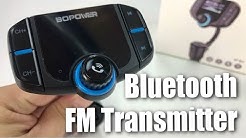 Bluetooth FM Transmitter for Music and Handsfree Calling by Bopower ABOX Review  - Durasi: 9:25. 