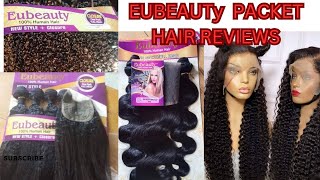 EUBEAUTY HUMAN HAIR HONEST REVIEWS/PACKET HUMAN HAIR