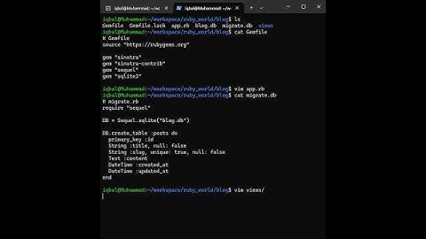 Code Walkthrough: Build a Sinatra Blog with Sequel ORM and SQLite