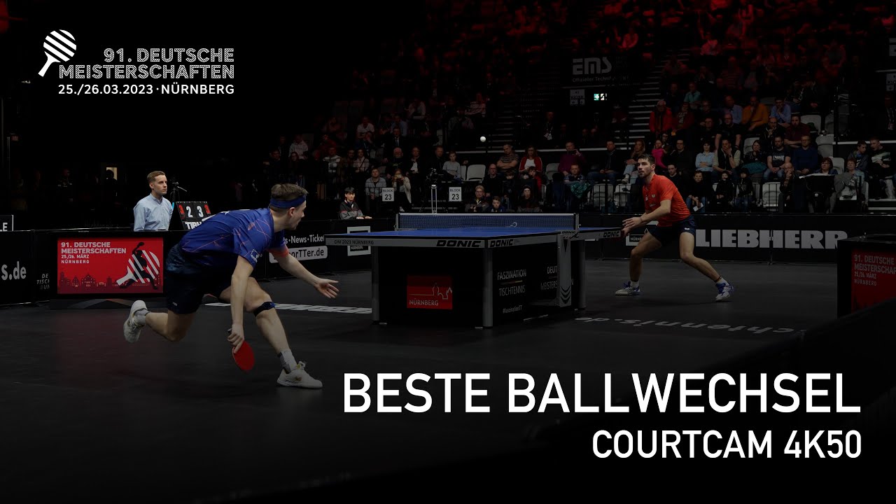 Beste Ballwechsel Courtcam 4K50 I Deutsche Meisterschaften 2023 in Nürnberg 