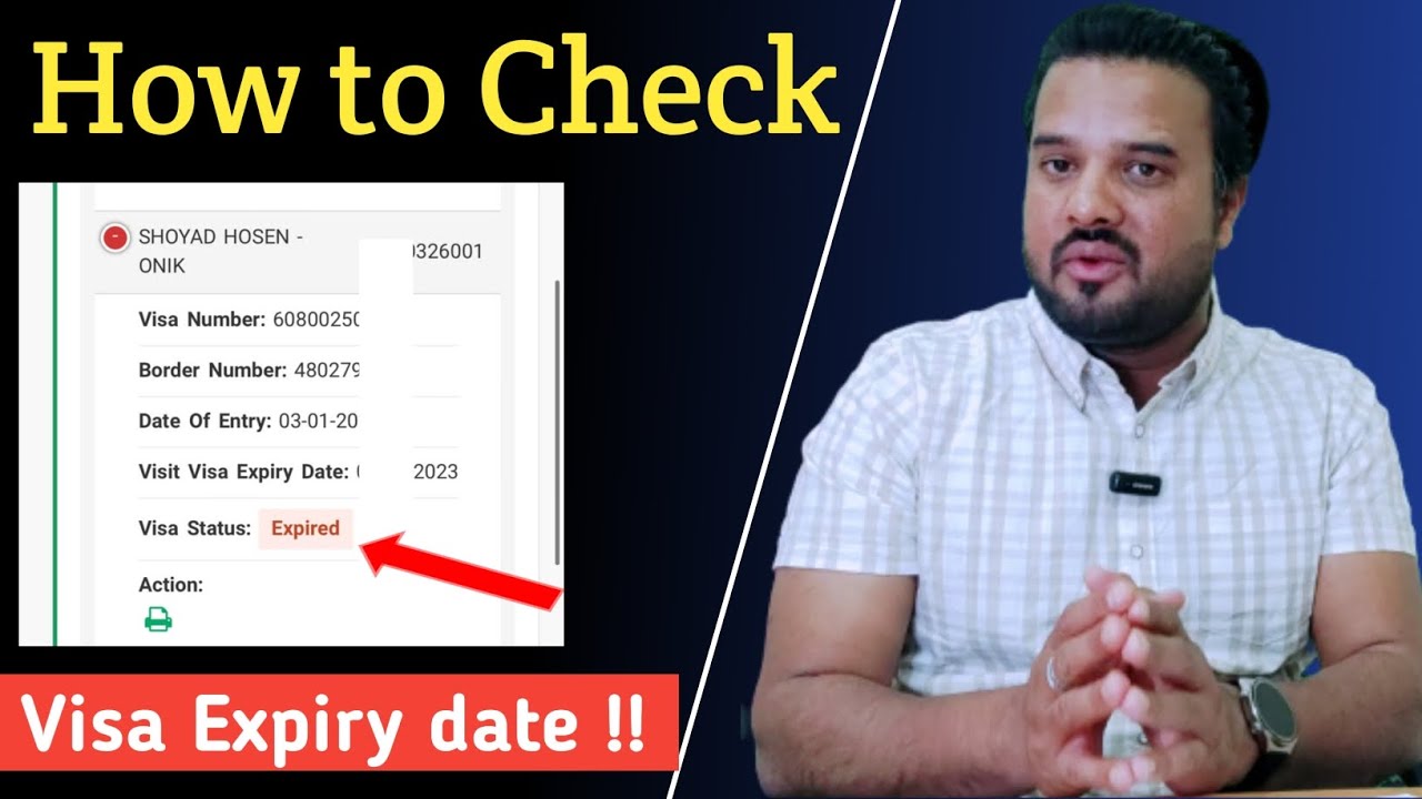 visit visa expiry date check