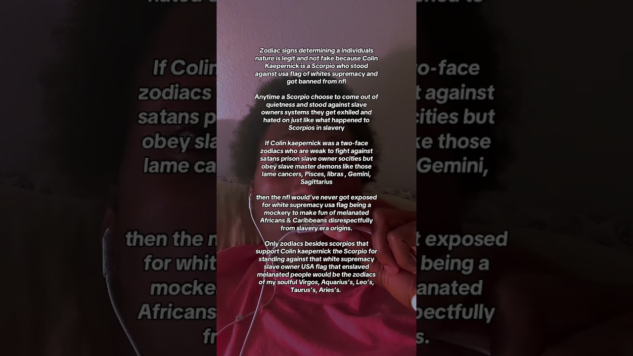 Zodiac sign natures legit: Scorpios like Colin kaepernick stood up against evil in nfl
