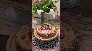 Chocolate covered strawberry cheesecake #chocolate #ganache #dessert #sweets #cheesecake