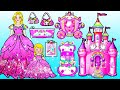 Barbie&#39;s New Home DIY - Barbie Mother &amp; Daughter Rainbow Unicorn Castle | Barbie Dolls Storytime