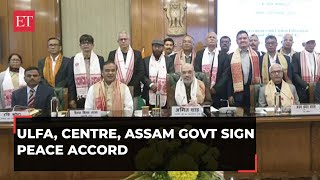 Centre, Assam government sign peace pact with pro-talks faction of ULFA