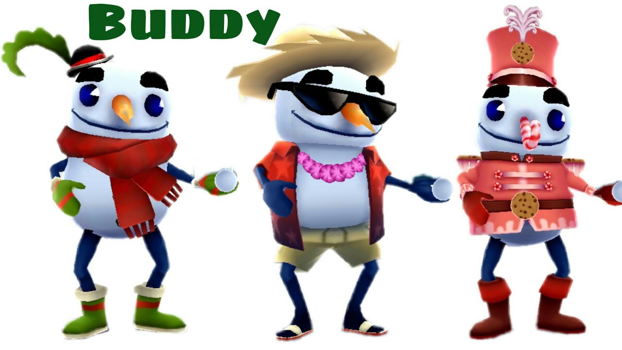 Subway Surfers Iceland 2022 Buddy Sunny Outfit and Candy Outfit