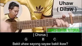 Uhaw - Dilaw | Guitar Tutorial | Chords | Lyrics | Acoustic | Easy Chords