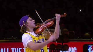 Bad Man - Smooth Criminal - Polo G - Giovanni Mazza Violin - LA Lakers Halftime - Laker Girls - 2023