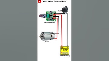 12 volt DC Speed Controller Connection DIY Project #shorts