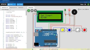 TIMER DIGITAL Arduino dengan Alarm & Indikator LED Menggunakan Button 🔔🔴 Bisa Coba di WOKWI!