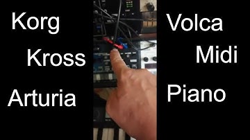 How I control the Korg Volcas, using the Kross and Keystep
