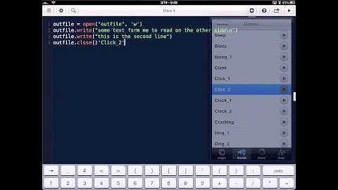 Programming on the iPad with Pythonista