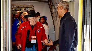 President Barack Obama Greets Veterans