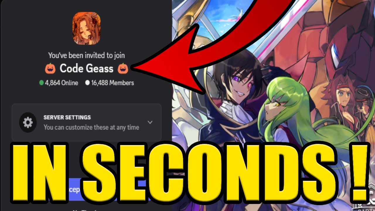 HOW to JOIN CODE GEASS DISCORD SERVER PC & MOBILE - YouTube
