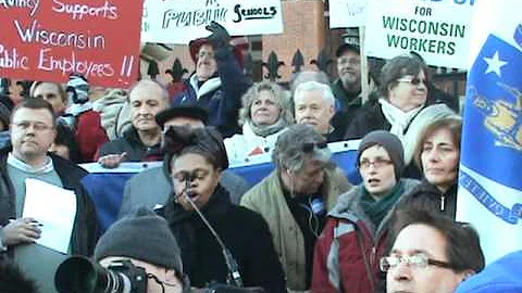 Enid Eckstein and Cynthia Bates at Union Rally in ...